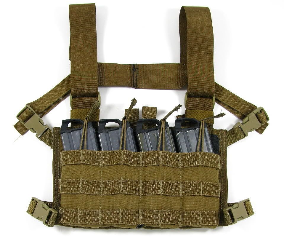 ATS Low Profile Chest Rig, Medical Pouch, & Triple M4 Shingle